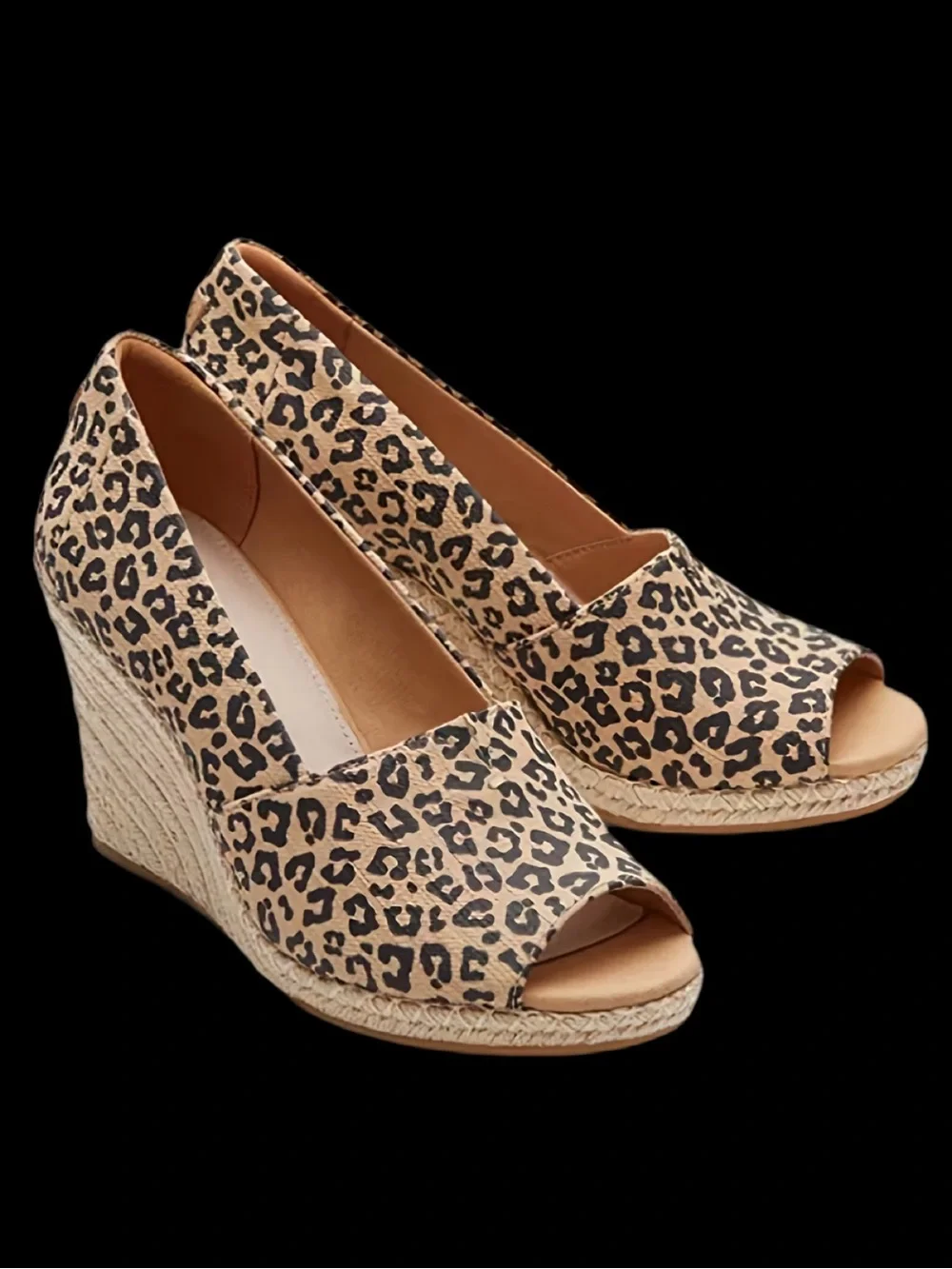 TOMS Michelle Wedge Espadrilles Size 10 NWOT
